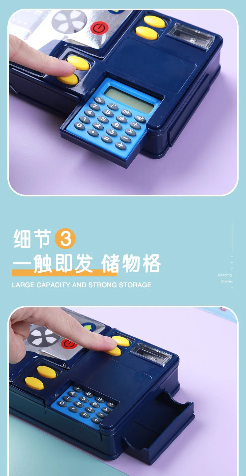 Calculator Stationery Sharpener Box Creative Gift for Elementary School Students