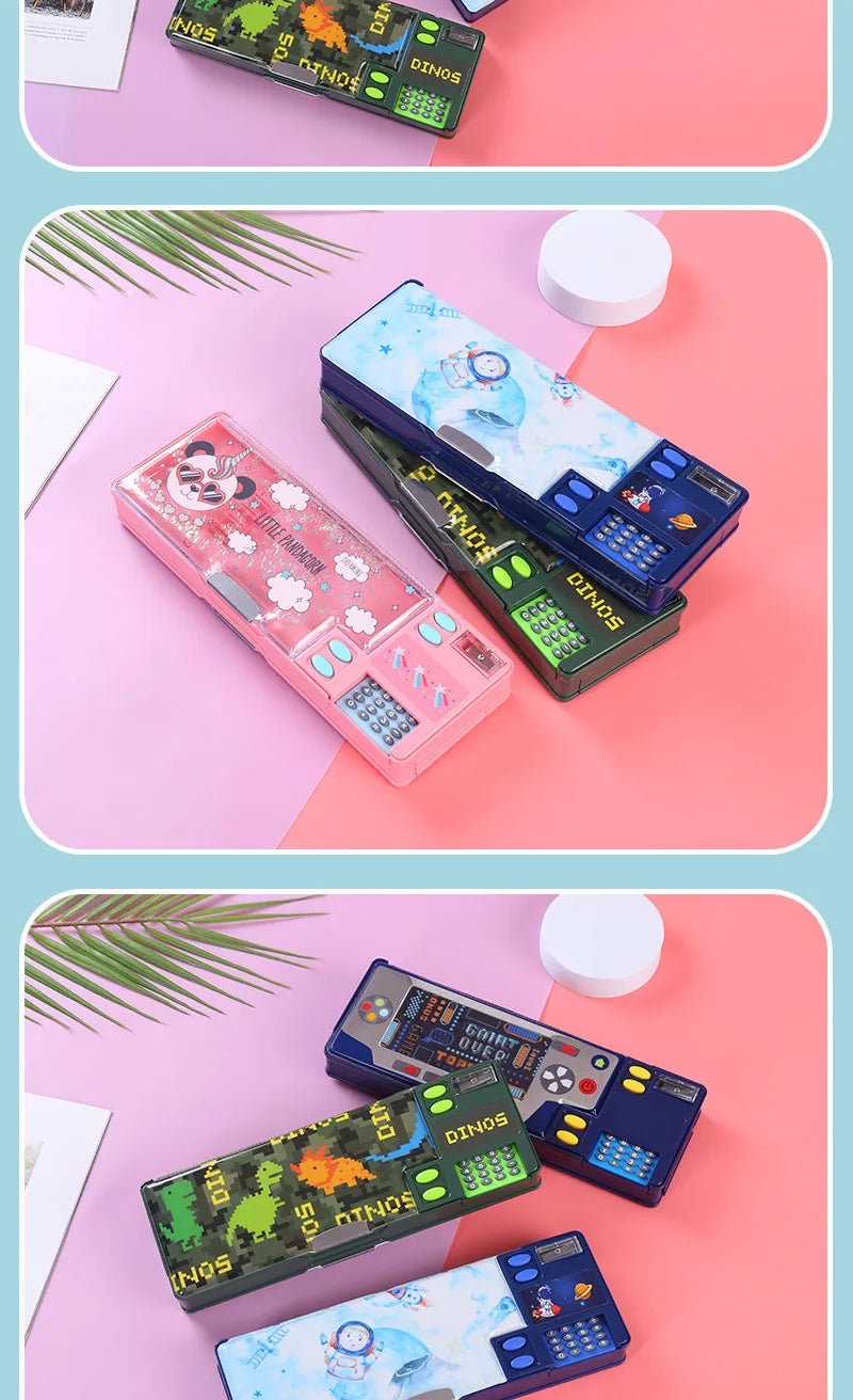 Calculator Stationery Sharpener Box Creative Gift for Elementary School Students