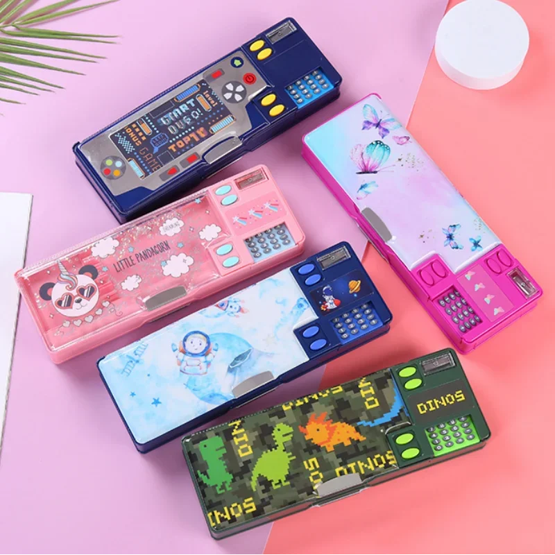 Calculator Stationery Sharpener Box Creative Gift for Elementary School Students