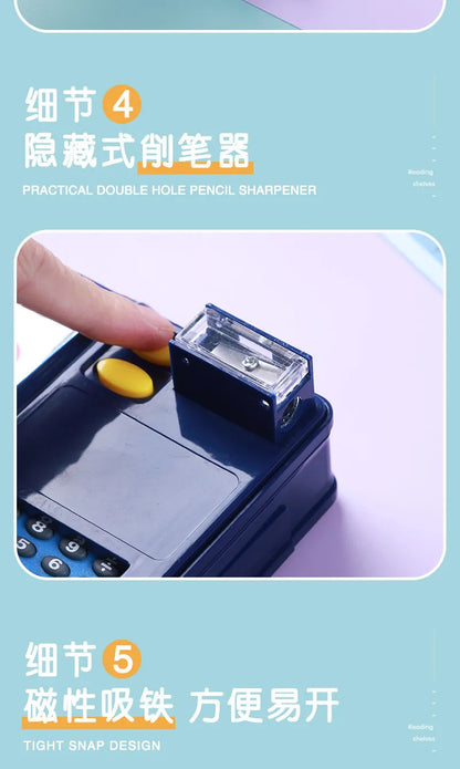 Calculator Stationery Sharpener Box Creative Gift for Elementary School Students